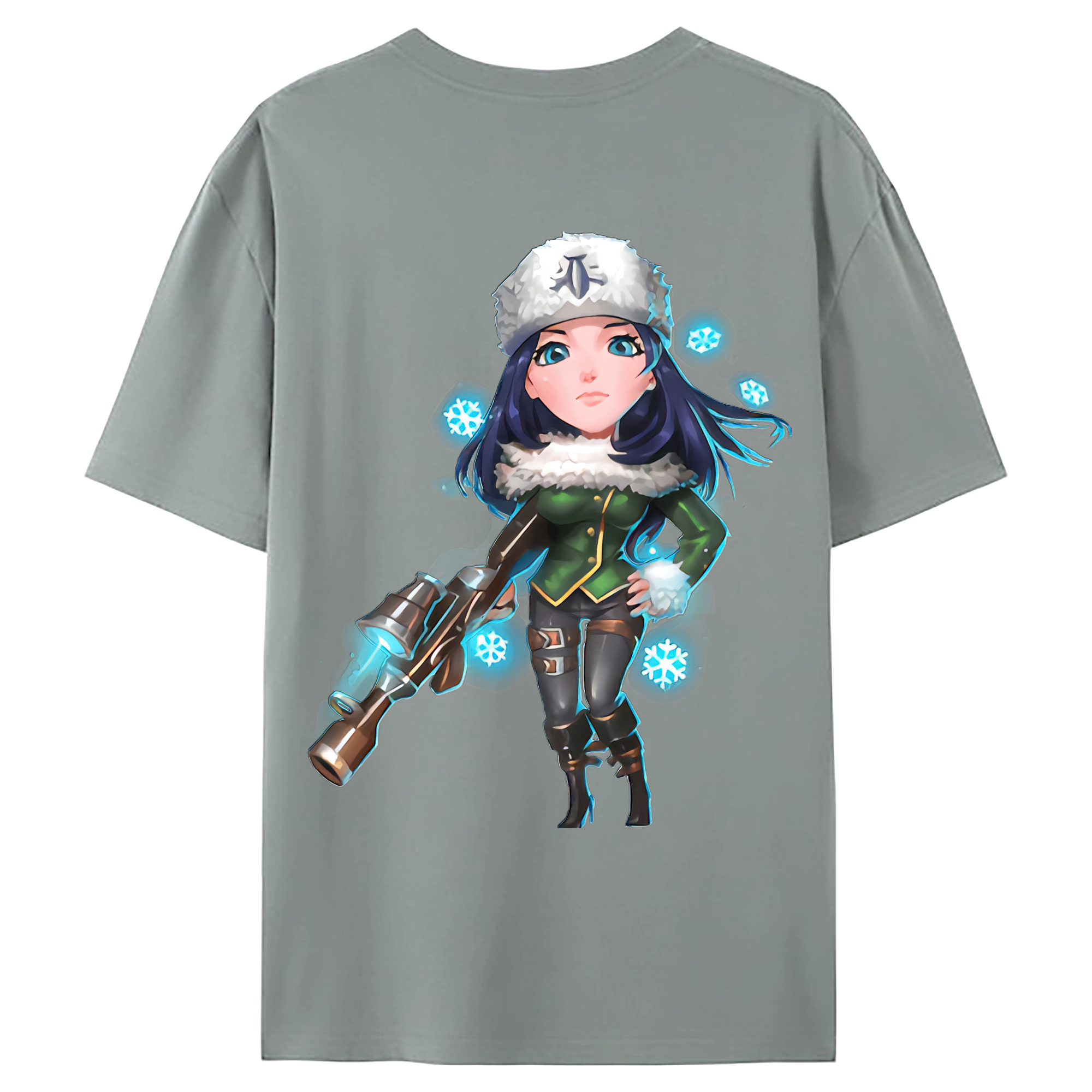 （画像用） リーグ・オブ・レジェンド League of Legends LOL 綿100％ メンズ半袖Tシャツ（バックプリント） 通気性